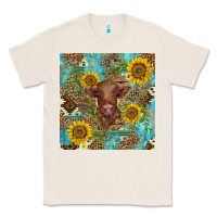Natural western highland cow Classic Tee - BarkalooDesign
