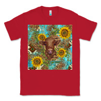 Red western highland cow Classic Tee - BarkalooDesign