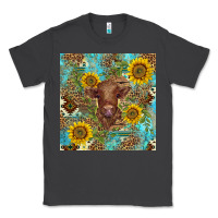 Smoke western highland cow Classic Tee - BarkalooDesign