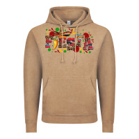 Vintage Coffee fieasta with sombrero rose and pepper Vintage Hoodie - Artiststas