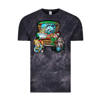 Cloud Black Happy Easter Vintage Tee - CowhideDigitalArt