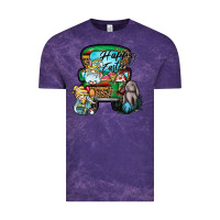Cloud Purple Happy Easter Vintage Tee - CowhideDigitalArt