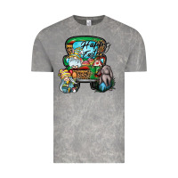 Cloud Rock Happy Easter Vintage Tee - CowhideDigitalArt