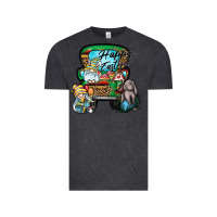 Vintage Black Happy Easter Vintage Tee - CowhideDigitalArt