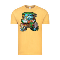 Vintage Mustard Happy Easter Vintage Tee - CowhideDigitalArt