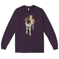 Plum boer goat Long Sleeve Tee - LillyAllenDesigns