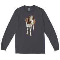 Smoke boer goat Long Sleeve Tee - LillyAllenDesigns