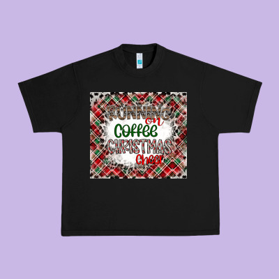 Running On Coffee And Christmas Urban Heavy Tee Designed By Cowhidedigitalart