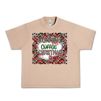 Burro Running on Coffee And Christmas Urban Heavy Tee - CowhideDigitalArt