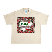 Sandshell Running on Coffee And Christmas Urban Heavy Tee - CowhideDigitalArt