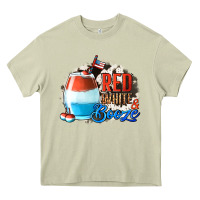 Mossy Red White  Booze With Cowhide Background Heavy Core Tee - Jasminsmagicworld