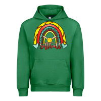 Emerald Softball Rainbow Urban Hoodie - RanaPortraitStore
