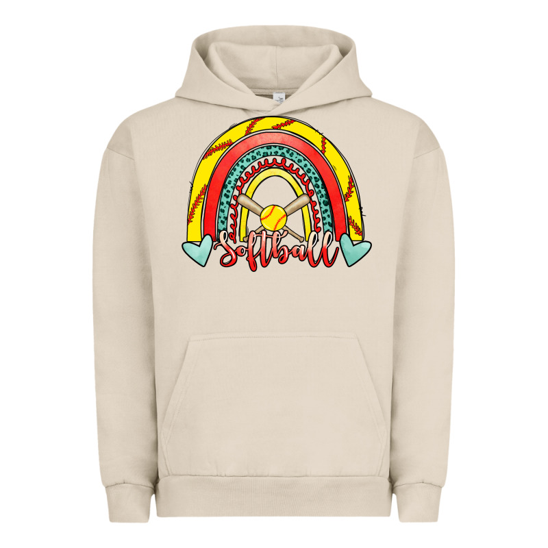 Softball Rainbow Urban Hoodie by RanaPortraitStore | Teevron