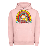 Pigment Salmon Softball Rainbow Urban Hoodie - RanaPortraitStore