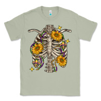 Matcha Mardi Gras chest sunflowers skeleton Classic Tee - FaDigitalArtStudio