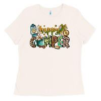Bone happy camper Ladies Tee - CowhideDigitalArt