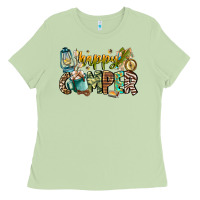 Matcha happy camper Ladies Tee - CowhideDigitalArt