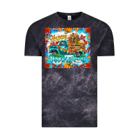 Cloud Black happy thanksgiving Vintage Tee - CowhideDigitalArt