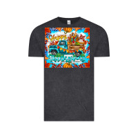 Vintage Black happy thanksgiving Vintage Tee - CowhideDigitalArt