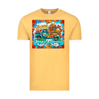 Vintage Mustard happy thanksgiving Vintage Tee - CowhideDigitalArt