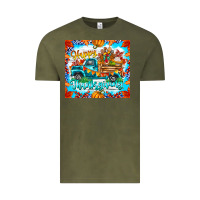 Vintage Olive happy thanksgiving Vintage Tee - CowhideDigitalArt