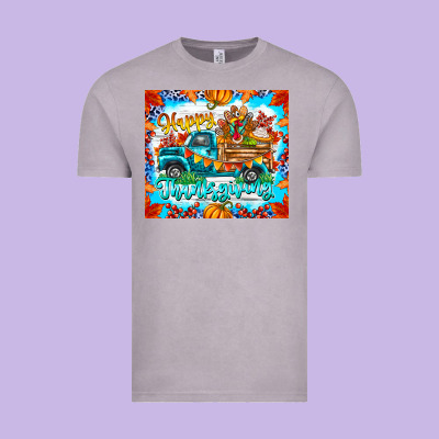Happy Thanksgiving Vintage Tee Designed By Cowhidedigitalart