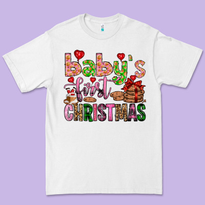 Baby's First Christmas Premium Tee Designed By Fadigitalartstudio
