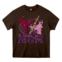 Chocolate Brown Taekwondo mom Mother's Day Heavy Core Tee - FaDigitalArtStudio