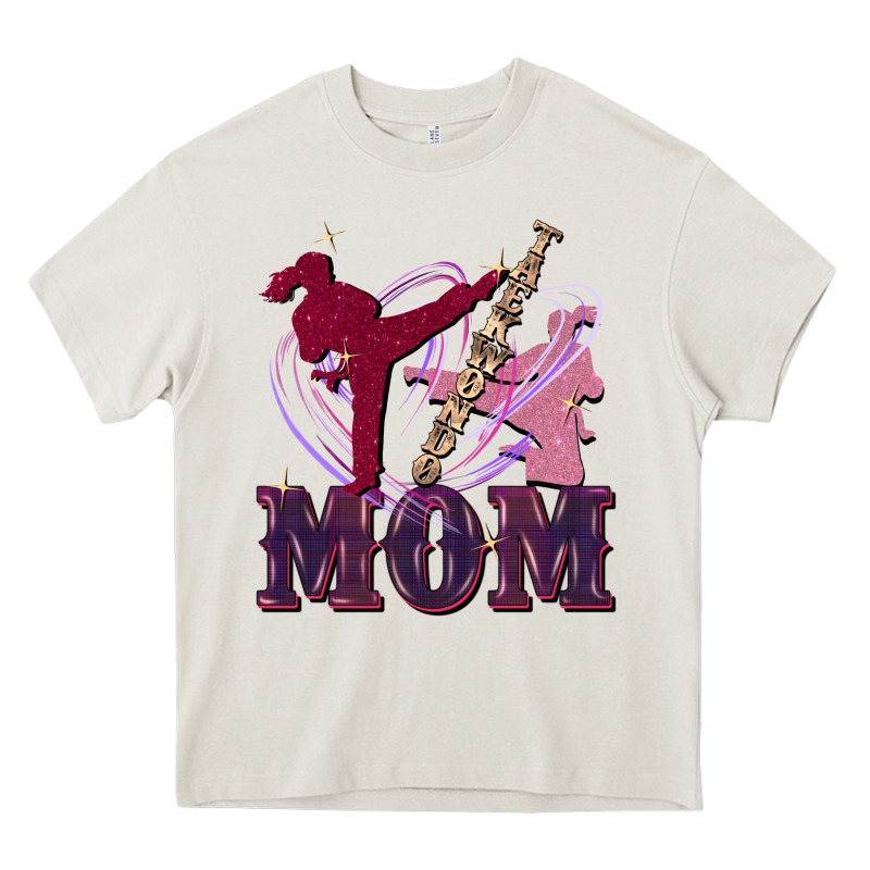 Taekwondo Mom Mother's Day Heavy Core Tee by FaDigitalArtStudio | Teevron