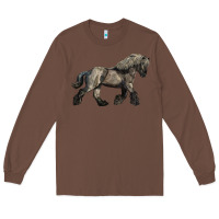 Chestnut Belgian Horse Long Sleeve Tee - LillyAllenDesigns