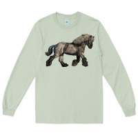 Matcha Belgian Horse Long Sleeve Tee - LillyAllenDesigns