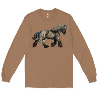 Toasted Coconut Belgian Horse Long Sleeve Tee - LillyAllenDesigns