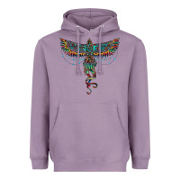 Lavender aztec serape thunderbird Heavyweight Hoodie - RanaPortraitStore