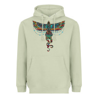 Matcha aztec serape thunderbird Heavyweight Hoodie - RanaPortraitStore