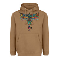 Toasted Coconut aztec serape thunderbird Heavyweight Hoodie - RanaPortraitStore