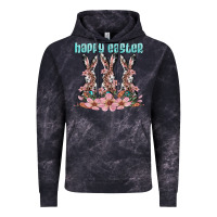Cloud Black happy easter bunny Vintage Hoodie - Artiststas