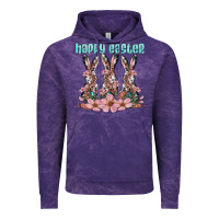 Cloud Purple happy easter bunny Vintage Hoodie - Artiststas