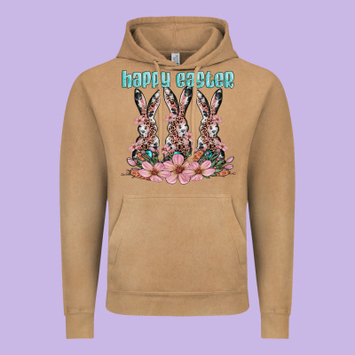 Happy Easter Bunny Vintage Hoodie Designed By Artiststas