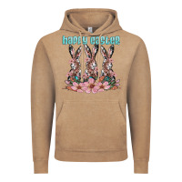 Vintage Coffee happy easter bunny Vintage Hoodie - Artiststas