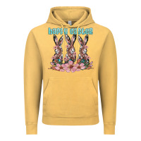 Vintage Mustard happy easter bunny Vintage Hoodie - Artiststas