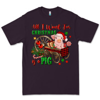 Plum all i want for christmas is a pig Premium Tee - FaDigitalArtStudio