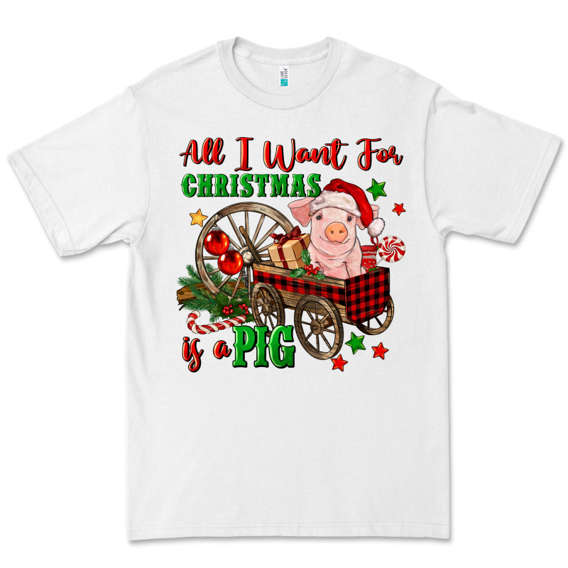 All I Want For Christmas Is A Pig Premium Tee by FaDigitalArtStudio | Teevron