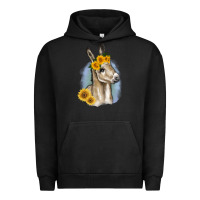 Pigment Black Sunflower Baby Donkey Urban Hoodie - RanaPortraitStore
