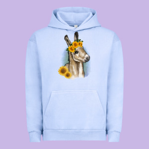 Sunflower Baby Donkey Urban Hoodie Designed By Ranaportraitstore