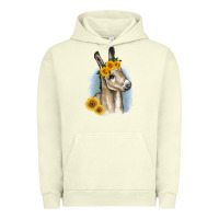 Pigment Pistachio Sunflower Baby Donkey Urban Hoodie - RanaPortraitStore