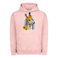 Pigment Salmon Sunflower Baby Donkey Urban Hoodie - RanaPortraitStore