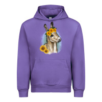 Tulip Sunflower Baby Donkey Urban Hoodie - RanaPortraitStore