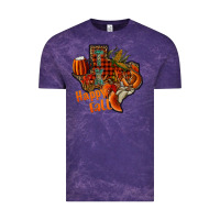 Cloud Purple happy fall texas Vintage Tee - CowhideDigitalArt