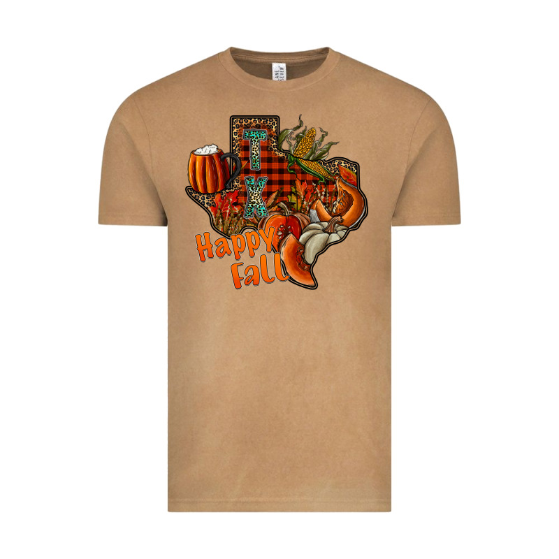 Happy Fall Texas Vintage Tee by CowhideDigitalArt | Teevron