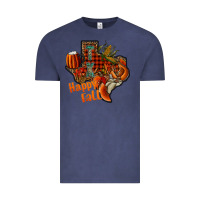 Vintage Denim happy fall texas Vintage Tee - CowhideDigitalArt